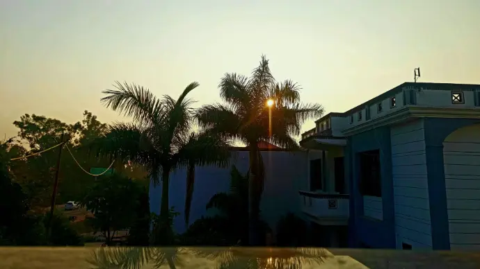 Balcony view, hotel moon mahoba 