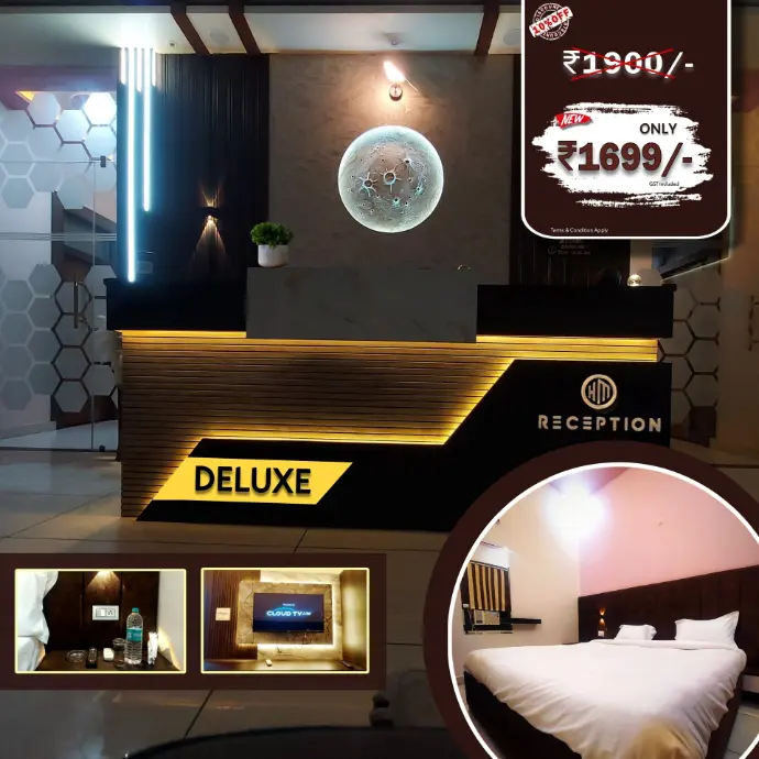 Deluxe Room, hotel moon mahoba, moon hotel, mahoba luxury room, Ac rooms 